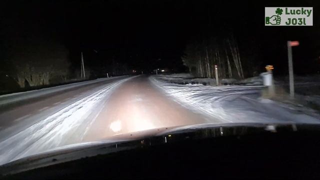 Biltemas LED-Ljusramp 200 watt. artnr: 42-487 ljusbild efter landsväg. смотреть онлайн