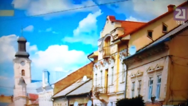 Ужгород Украина 26.10.2014 заставка на тв.