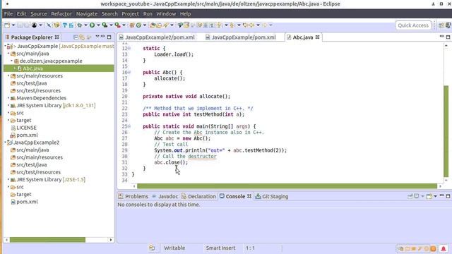 JavaCpp with Maven and Eclipse #001 смотреть онлайн