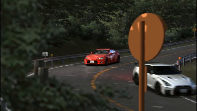 AssettoCorsa RACE SIM EK AKINA GTR VS 86 MFゴーストver outside cam 4K смотреть онлайн