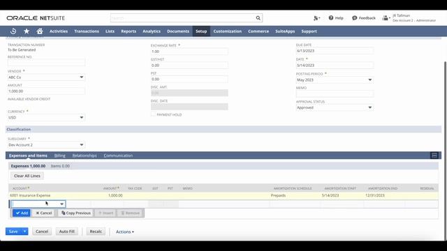 NetSuite Tutorial - Expense Amortization смотреть онлайн