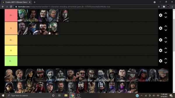 Mortal Kombat 11 Ultimate Tier List! MK11 Tier List (My Tier List)