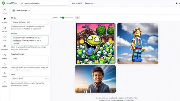 Unlocking Artistry LimeWire AI Studio Image Creator Generator - Father & Son Review Feat Leg Dentis