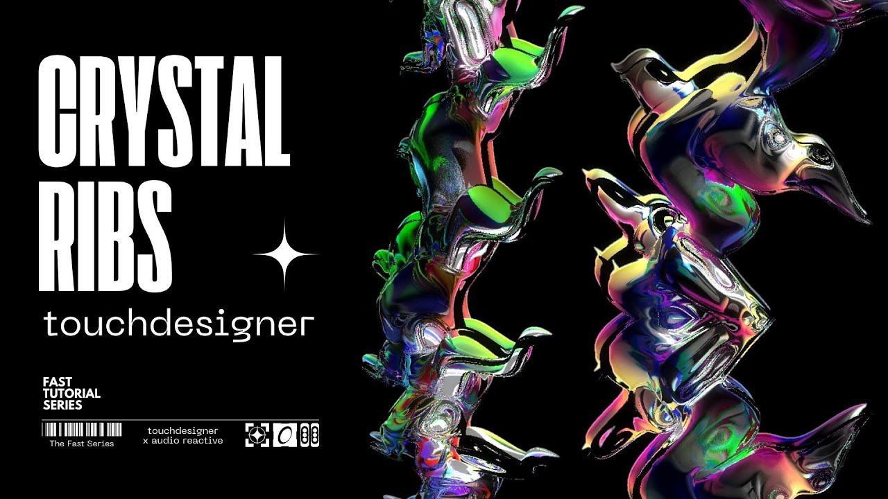 Touchdesigner Tutorial: Crystal Ribs for Y2K-inspired Poster Design and Animation смотреть онлайн