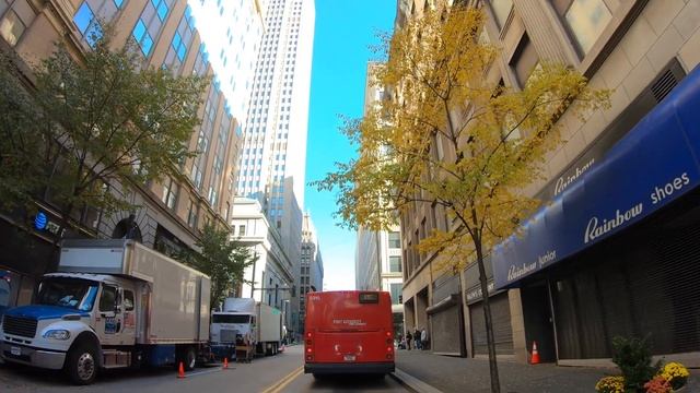 Pittsburgh 4k - Driving Downtown - Pennsylvania, USA
