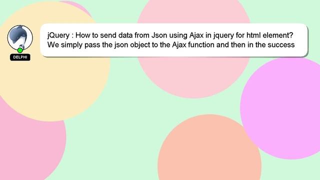 jQuery : How to send data from Json using Ajax in jquery for html element? смотреть онлайн