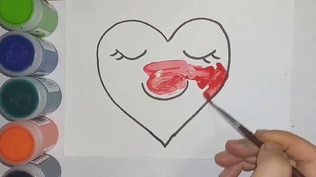 How to draw heart for kids смотреть онлайн