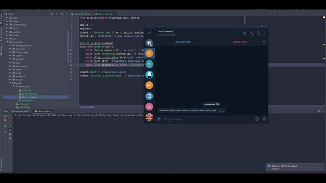 Працюємо з альбомами у telegram. Відловлюємо, пересилаємо, надсилаємо у вигляді нового повідомлення смотреть онлайн