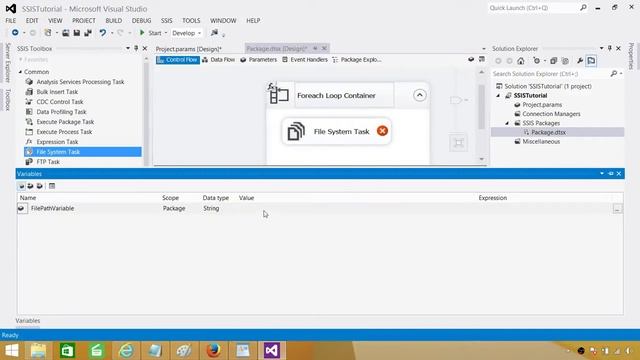 SSIS Tutorial Part 36-How to Create and Use Package Level & Project Level Parameters in SSIS Packag смотреть онлайн