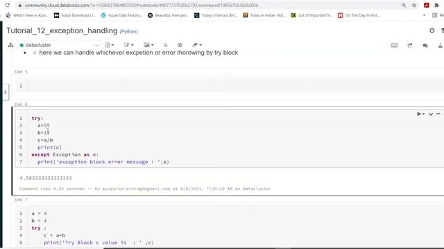 Python For Data Engineering 8 : Exception Handling смотреть онлайн
