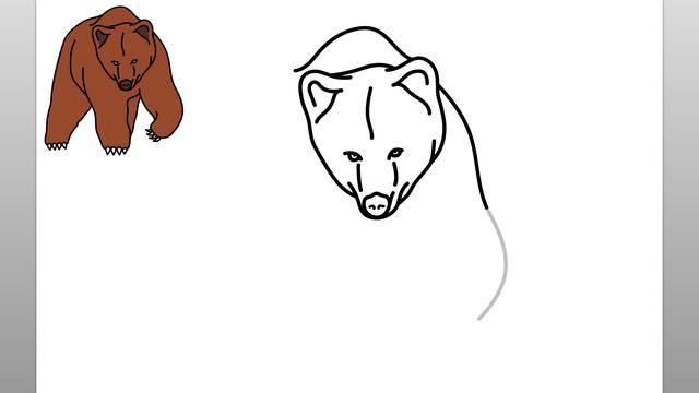 How To Draw A Grizzly Bear (Easy Drawing Tutorial) смотреть онлайн