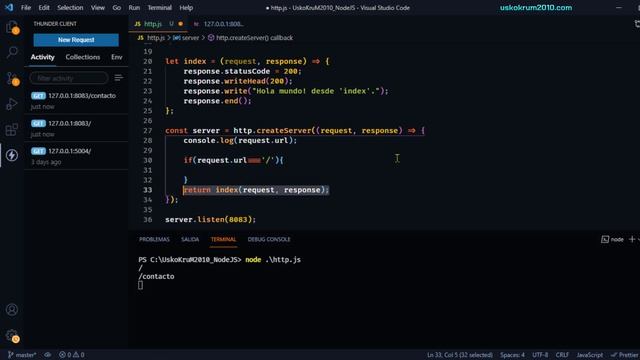 Manejo de Rutas, Objeto Request y Error 404 (Not Found) | Módulo HTTP ?? | Curso Node.js # 14 смотреть онлайн