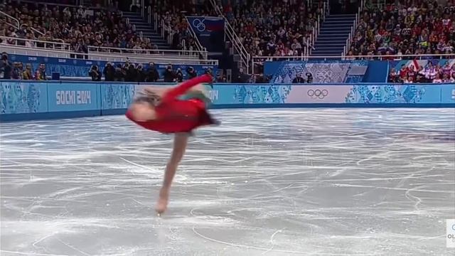 Юлия Липницкая. Сальхов+колесо без рук+захват в кольцо и 12оборотов? смотреть онлайн
