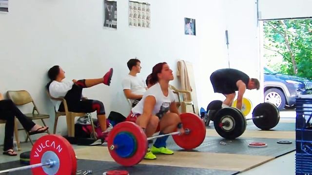 Jillian Mull - 89 Kg PR Snatch - August 16, 2014 - Normal Speed & Slow Motion смотреть онлайн