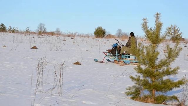самодельный снегоход по насту смотреть онлайн