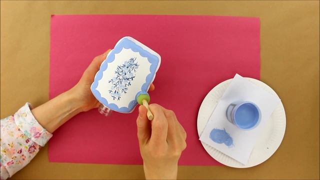 Decoupage plastic bottle - painted bottle - Decoupage Tutorial - Decoupage for beginners смотреть онлайн