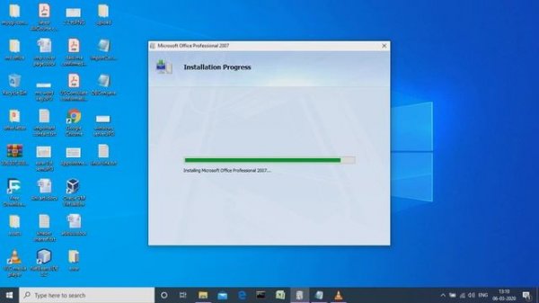 How to install Ms office 2007 professional on windows10 64 bit