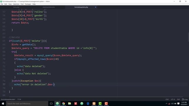 Delete ,Update ,Search Data from Database using php and show data in web page. смотреть онлайн