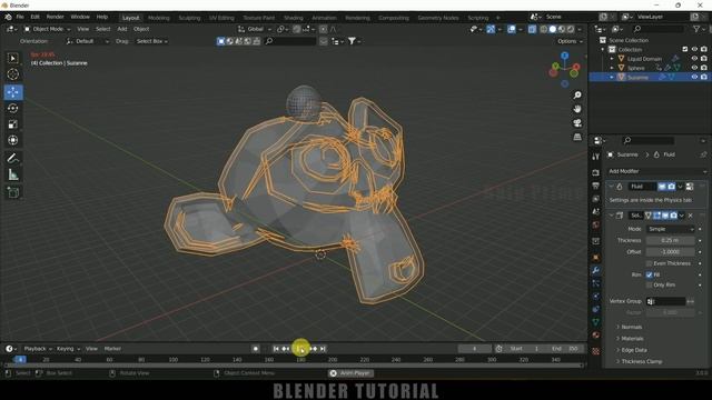 Fill Objects with Liquid or Fluid | Blender 3.0 tutorial смотреть онлайн