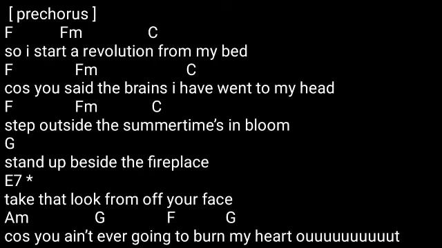Chord Gitar - Oasis - Don't Look Back In Anger - Acoustic смотреть онлайн