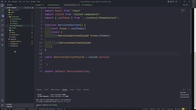React Website Project Tutorial смотреть онлайн