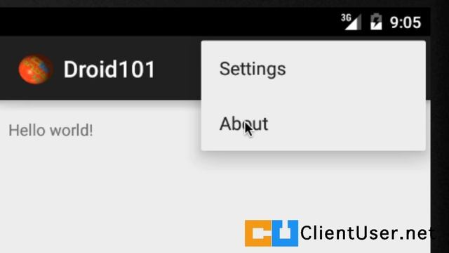 Android Tutorial #7: Create & launch an activity using explicit intent from a menu item. смотреть онлайн