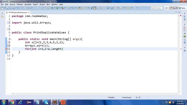 How to print duplicate values without using collection-Java смотреть онлайн