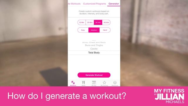HOW TO: Generate Workout with The Fitness App by Jillian Michaels смотреть онлайн