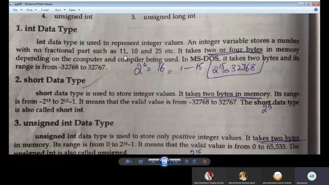 Types of integer Datatype,Five types of integer смотреть онлайн