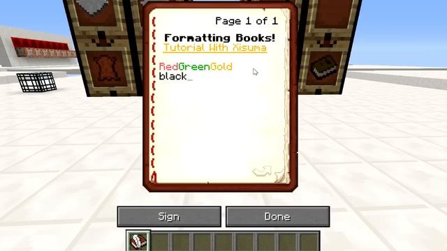 Minecraft: Formatting Books Tutorial смотреть онлайн