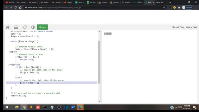 binary search in php || priyog educational || in hindi смотреть онлайн