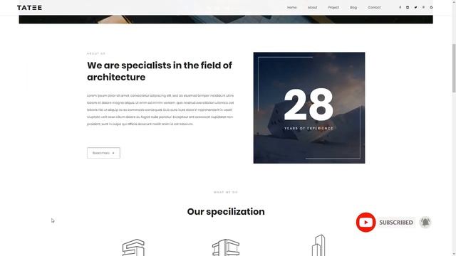 Tatee - Architecture and Building Business WordPress Theme Clem смотреть онлайн