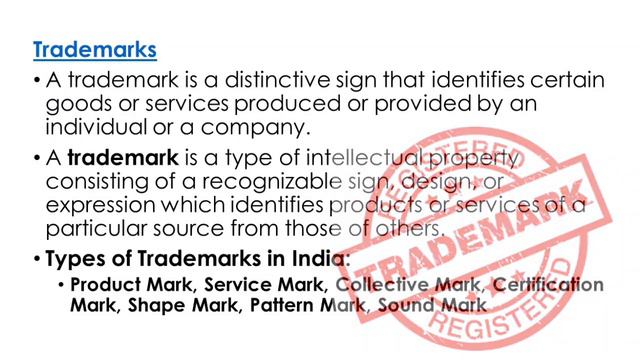 What is Intellectual Property, IP, IPR, it's types and benefits - Trademarks, patents, Copyrights смотреть онлайн