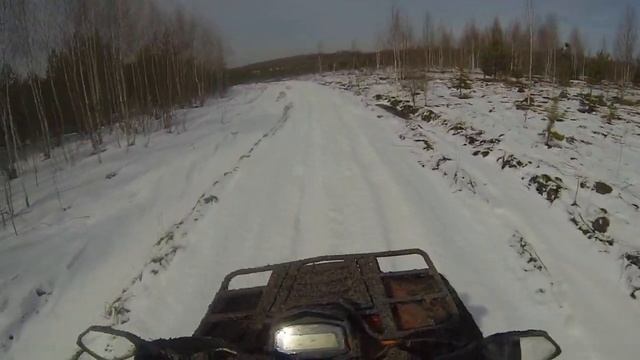 cf moto x8 и yamaha greezly 700. Весенние покатушки. Рыхлый снег, толстый лед и десятки уток смотреть онлайн