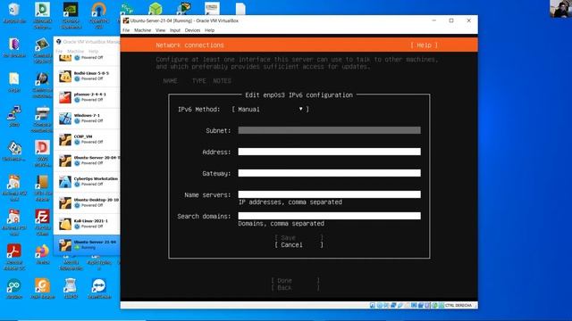 Install Ubuntu Server 21.04 on VirtualBox 6.1 - Static IP Addresses and SSH Server смотреть онлайн