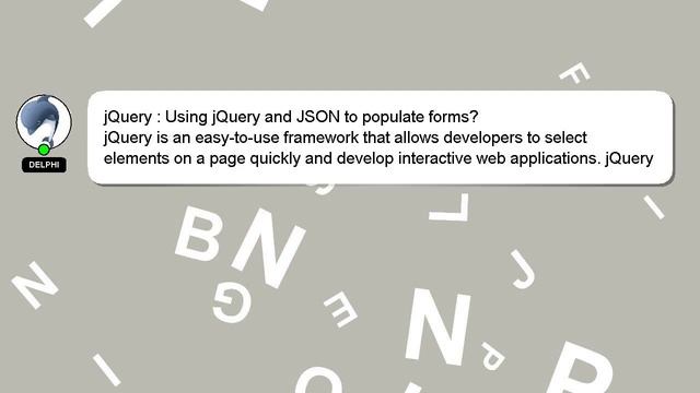 jQuery : Using jQuery and JSON to populate forms? смотреть онлайн