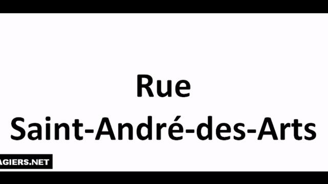 Jak wymówić Rue Saint André des Arts смотреть онлайн