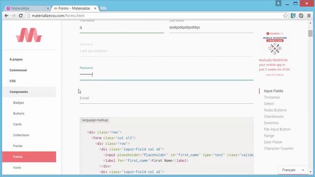 Framework CSS - Materialize смотреть онлайн