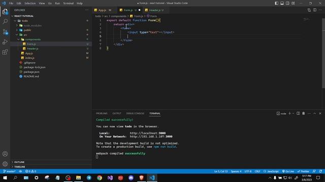 (Part C) Todo App in React (Nepali) | Form Component смотреть онлайн