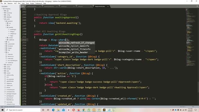 Laravel 7 blog (Episode 30 Awaiting approval blogs in english) смотреть онлайн