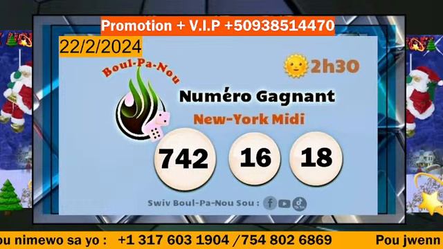 Rezilta tiraj New York Midi en direct 22-Fevrier-2024 смотреть онлайн