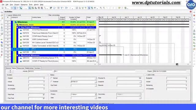 Gantt Chart Attachments In Primavera P6 || Text & Curtains in Primavera P6 смотреть онлайн