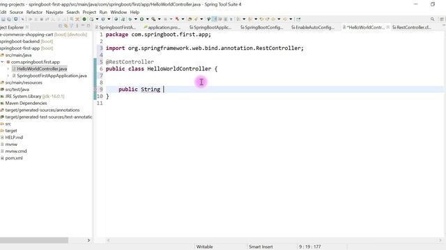Spring Boot Tutorial for Beginners #13 - Create Simple Spring Boot REST API - /hello-world смотреть онлайн