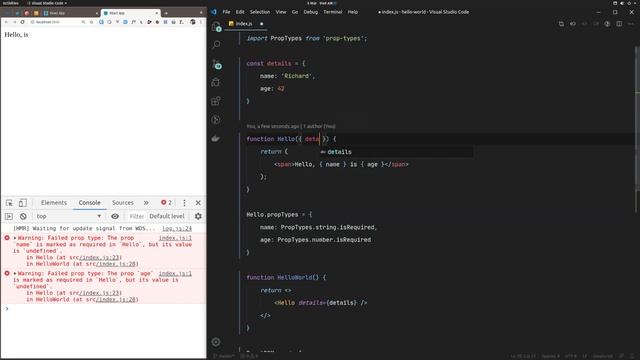 React Tutorial #5 - PropTypes смотреть онлайн