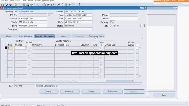Standard Purchase Order Creation - Oracle Purchasing смотреть онлайн