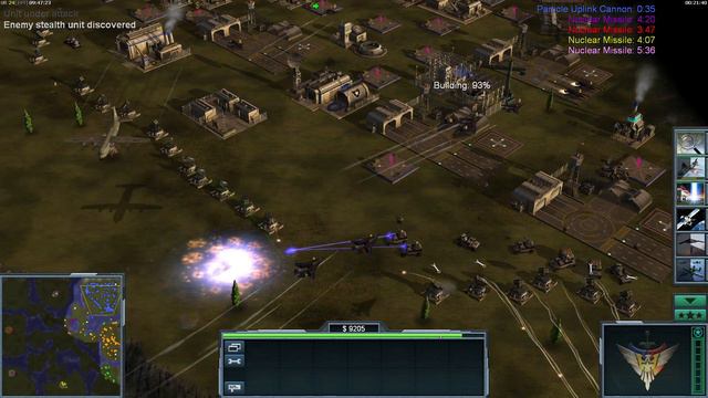 USA Superweapon Vs 7 Nuke Generals. Command & Conquer Generals Zero Hour APOCALYPTIC MOD 2023