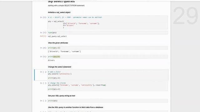 Getting started with sql_queries for Python - One minute demo - 1: Simple SELECT-FROM queries. смотреть онлайн