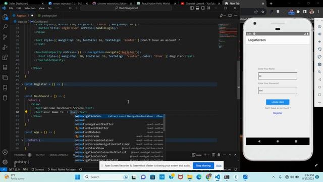 React Native Pass Data to Dashboard: Using Params for Seamless Navigation (Urdu/Hindi) Part 4 смотреть онлайн