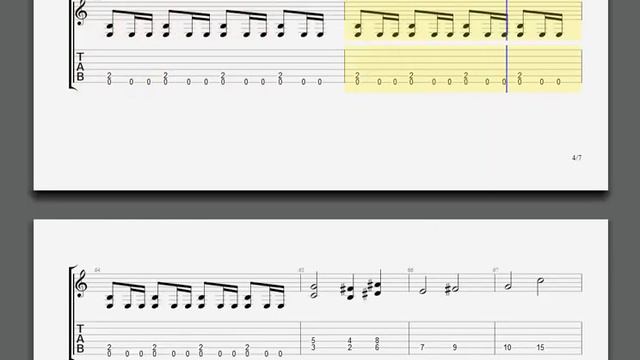 Accept   Metal Heart Rhytm guitar tablature
