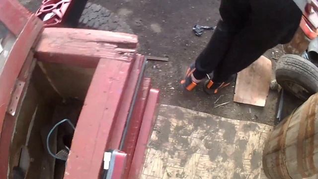 Самодельный корч из досок| корч уже не тот.